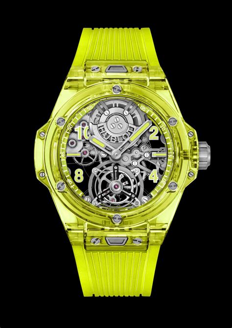 hublot neon yellow|Hublot tourbillon.